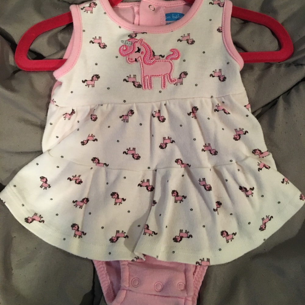 0/3 month unicorn dress